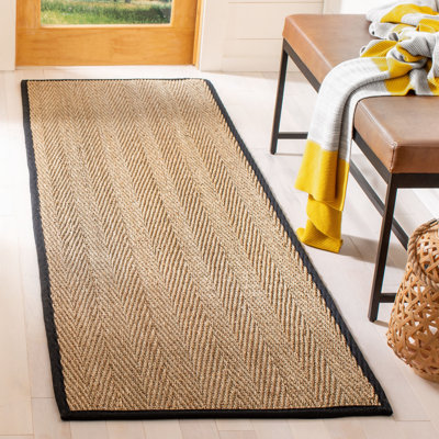 Hervey Bay Natural/Black Area Rug