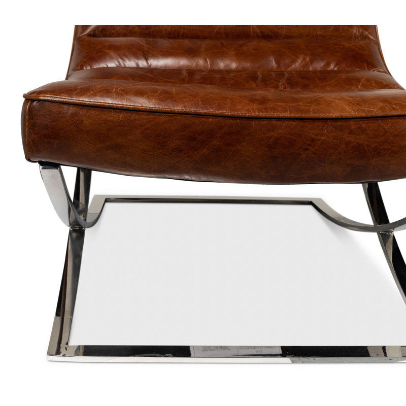 Cassino Leather Tufted Lounge Chair