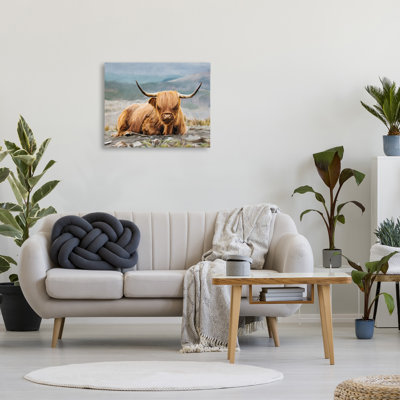 "Bétail au repos dans la nature, toile tendue" par Kim Allen sur toile