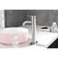 Robinet de lavabo de salle de bain en nickel brossé - Design moderne, poignée simple, acier inoxydable, installation instantanée, installation pratique