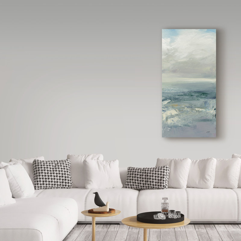 « ondulations iii mute », reproduction de peinture à l’acrylique sur toile tendue, H 47 po x l 24 po x P 2 po