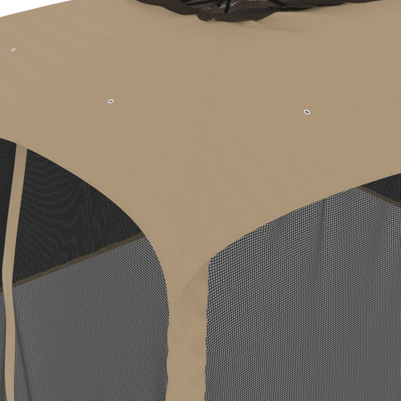 Chaddie 4 x 3m Powder Coated Steel Gazebo, Taupe