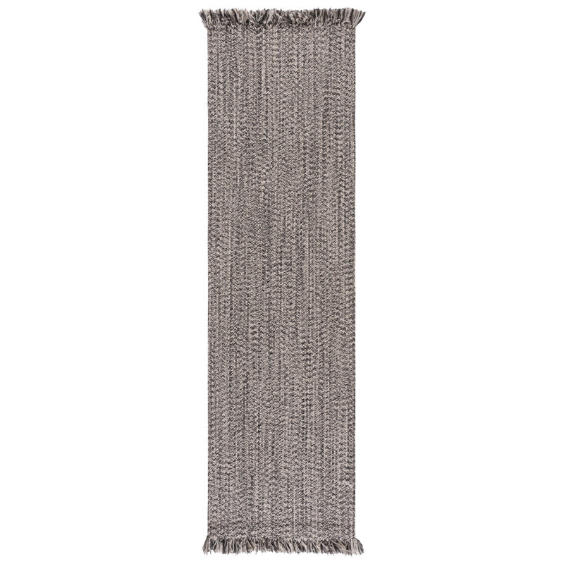Braided 301 Hand Woven Machine Washable No Pattern Rug, Runner 2'3" x 8'