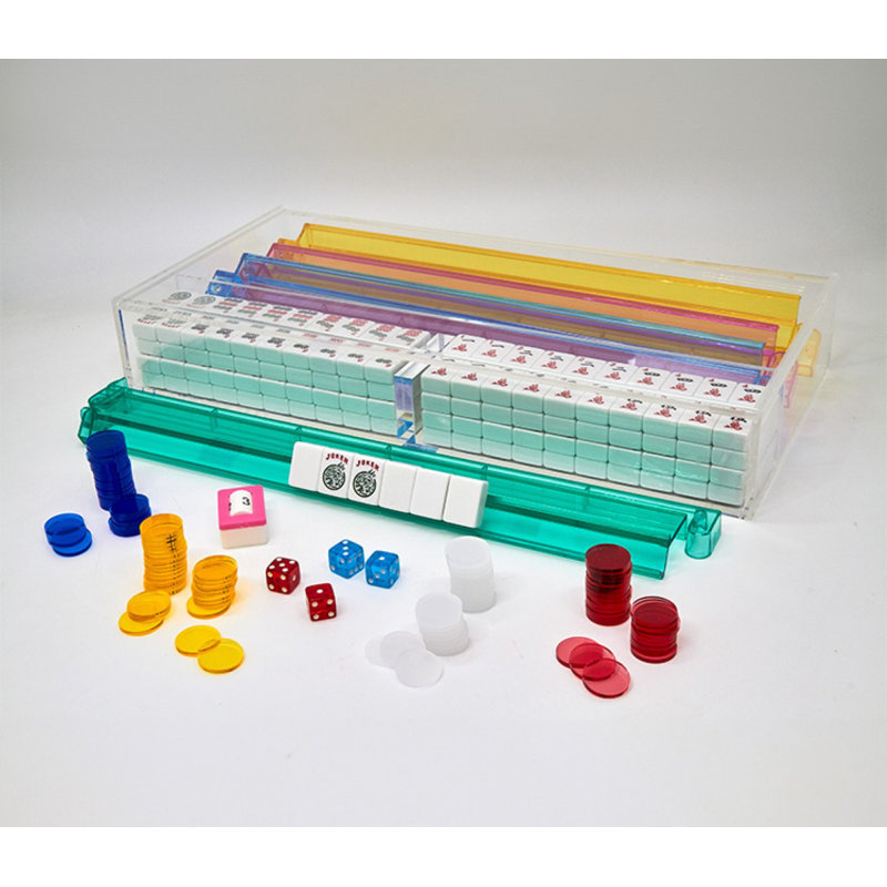 Lucite Mahjong Set - Boxed
