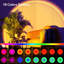 Lampe de projection coucher de soleil avec télécommande, 16 options de couleur, rotation à 360 °, 4 modes d'éclairage pour la photographie, la décoration, la fête et la décoration intérieure
