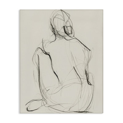 "Nude figure", art mural sur toile par Victoria Barnes