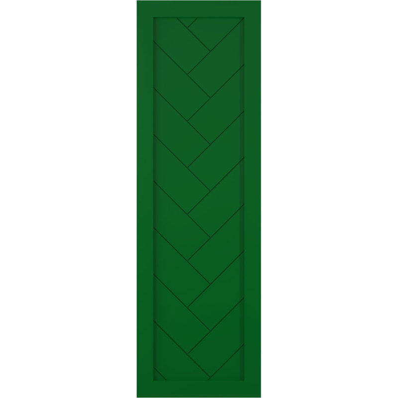 Volets à fixation fixe en PVC True Fit, 44", Vert viridien, 15"