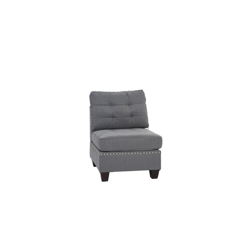 Modular Set 3Pc In Gray, Gray Fabric