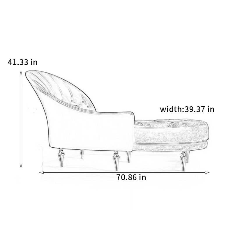 Fauteuil inclinable élégant et luxueux, Orienté à droite