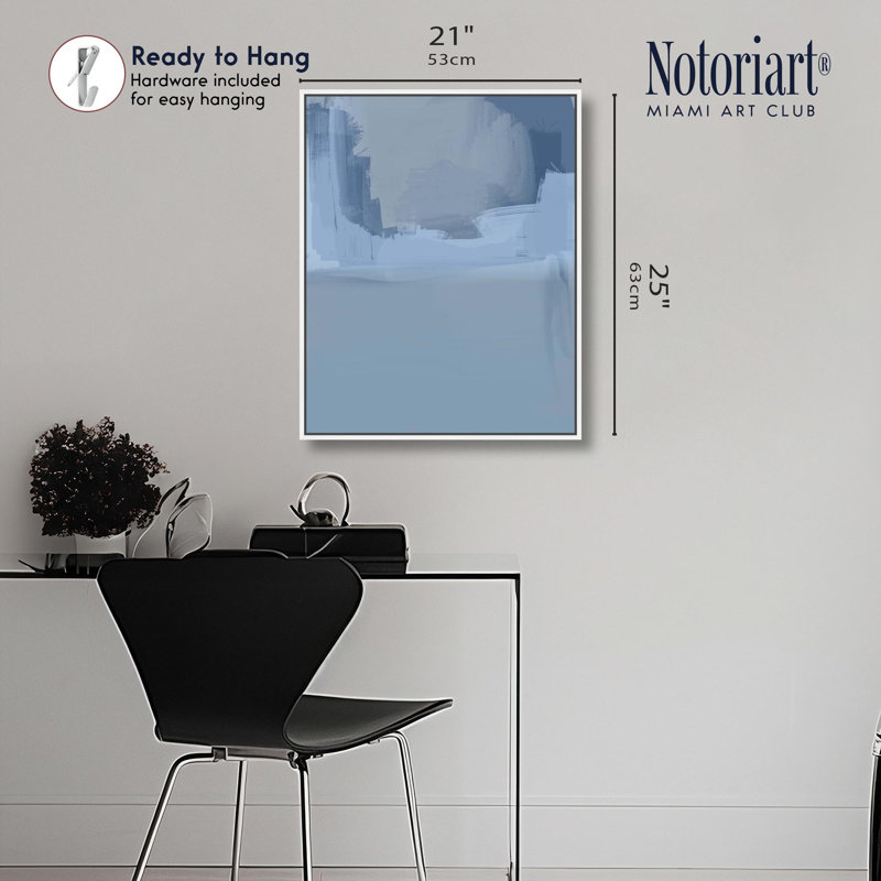 «Cloudy Skies Boho Decor» par Notoriart, H 24 po x l 30 po, Cadre doré