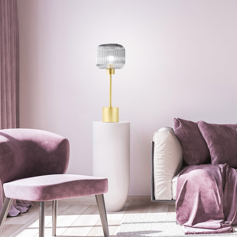 Gracieleigh Metal Table Lamp, Purple
