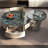 Modern luxury round coffee table combination