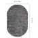 Solid Colour Machine Woven Polypropylene Area Rug in Grey