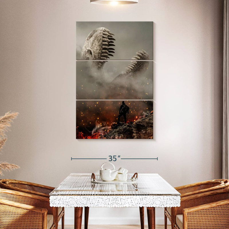 Brampt Dino Ashes, 57" H x 36" W