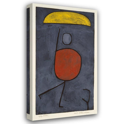 «With an Umbrella» par Paul Klee - Art mural sur toile tendue avec châssis