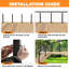 Rambarde en acier inoxydable noir de 1,98 m pour système de garde-corps à câbles, rail supérieur plat rectangulaire avec embouts, rampe de terrasse et d'escalier recoupable pour balustrade intérieure et extérieure à faire soi-même (rampe de niveau)-133919190