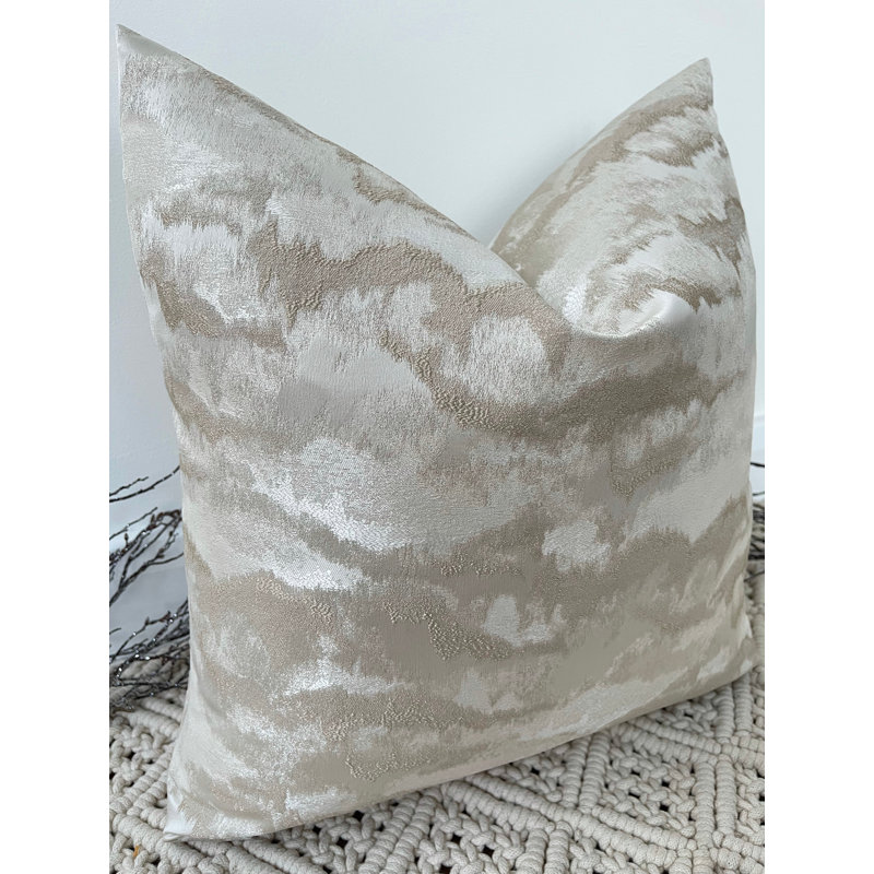 Abstract Square Cushion Cover, Dark Grey