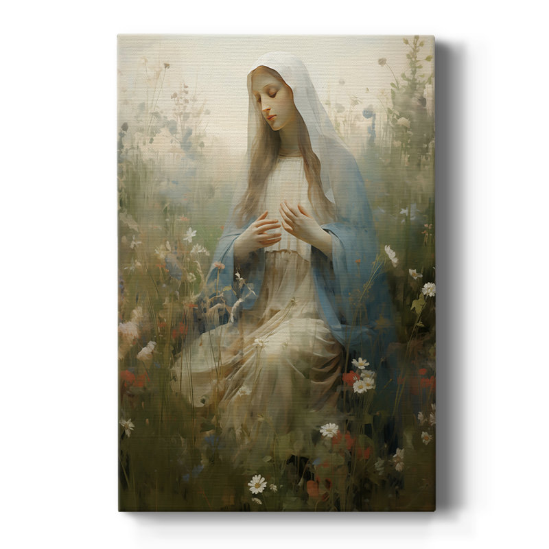 Religieux - quatorzième toile tendue avec châssis - prêt à accrocher, H 48 po x l 32 po
