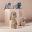 Ensemble de 3 sculptures hibou-609609655