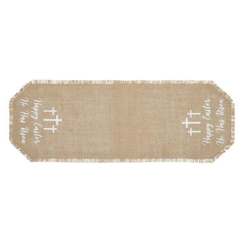 Tapis de jute Joyeuses Pâques Celebrate Grace, Rectangle 24 po
