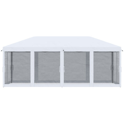 Outsunny 10' x 20' Pop Up Canopy Tent with Netting
