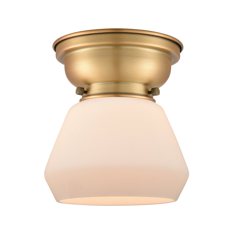 Plafonnier encastré 1 lumière 7 po, DEL, Blanc mat
