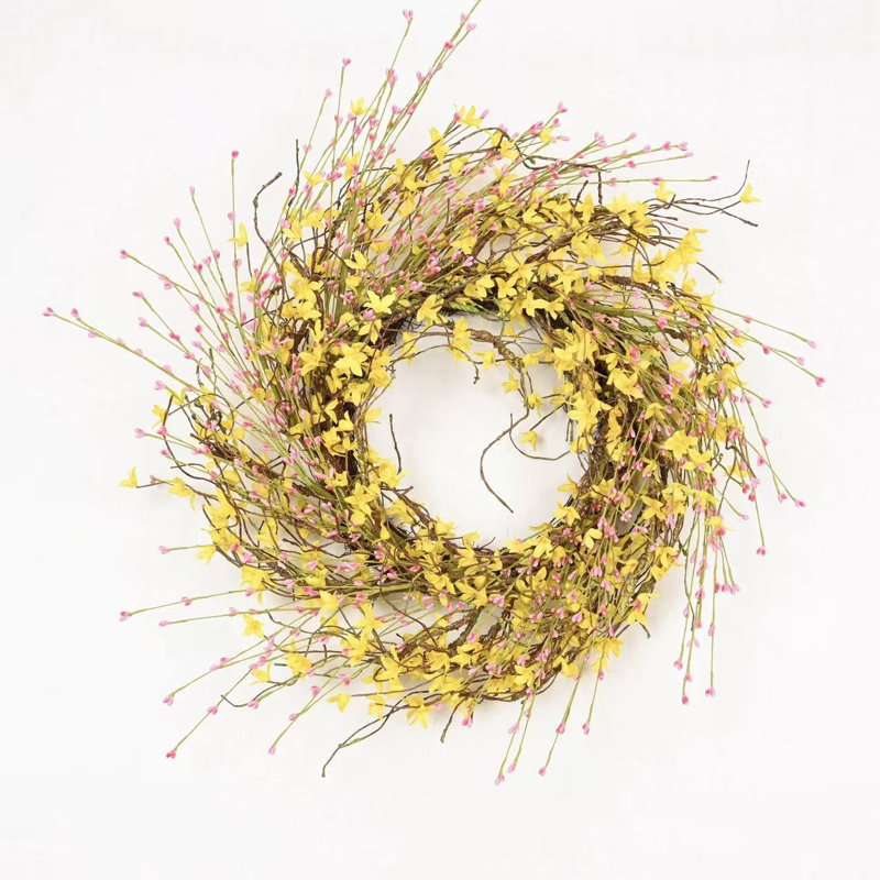Couronne de porte 24 po, Rose
