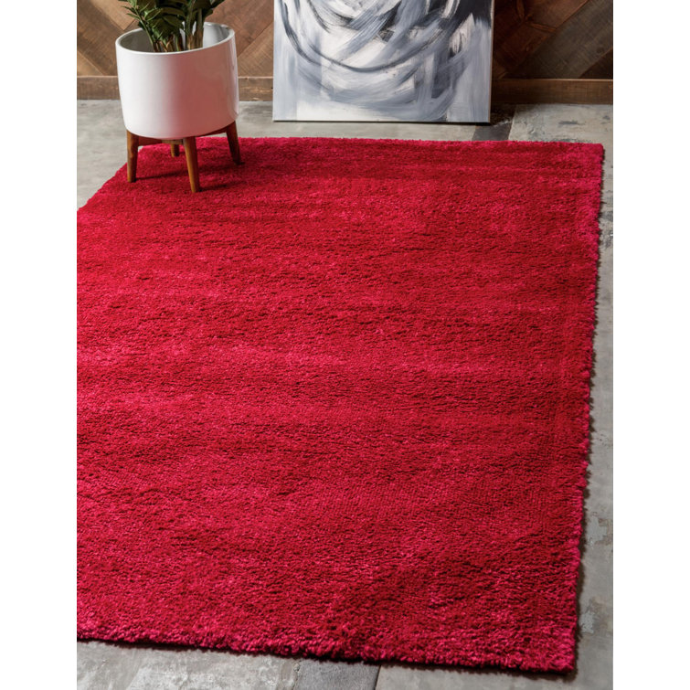 Tapis rouge à poil long Zuniga