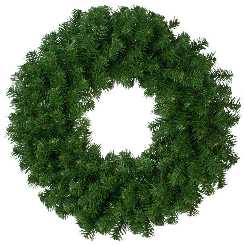 Couronne de Noël artificielle en pin de luxe Dorchester, H 5 po x l 24 po x P 24 po