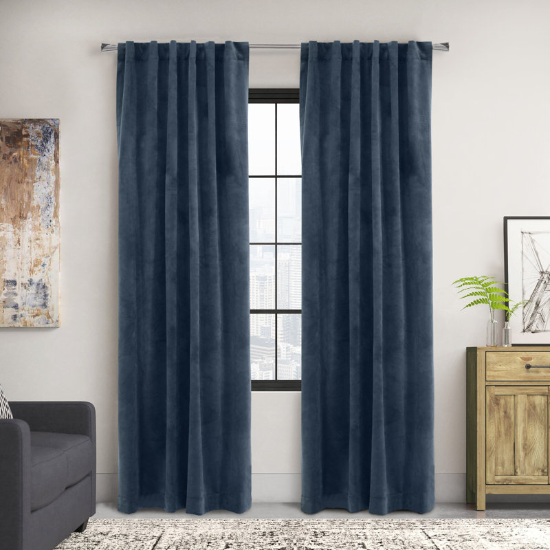 Rideau obscurcissant Gauvin, Bleu marine, L 50 po x L 108 po