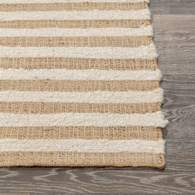 Rhodes Hand Woven Striped Area Rug, Runner 2'7" x 8'
