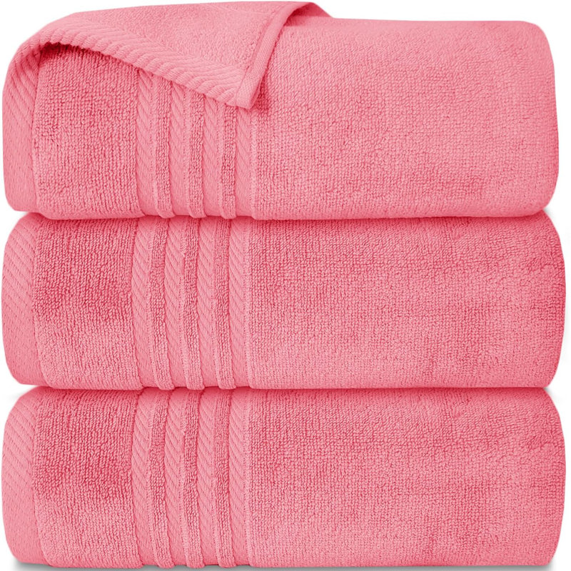 3Pk Zero Twist Large Bath sheet 80x140, Pink