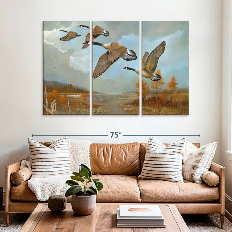 Brampt Canadian Geese, 42" H x 65" W