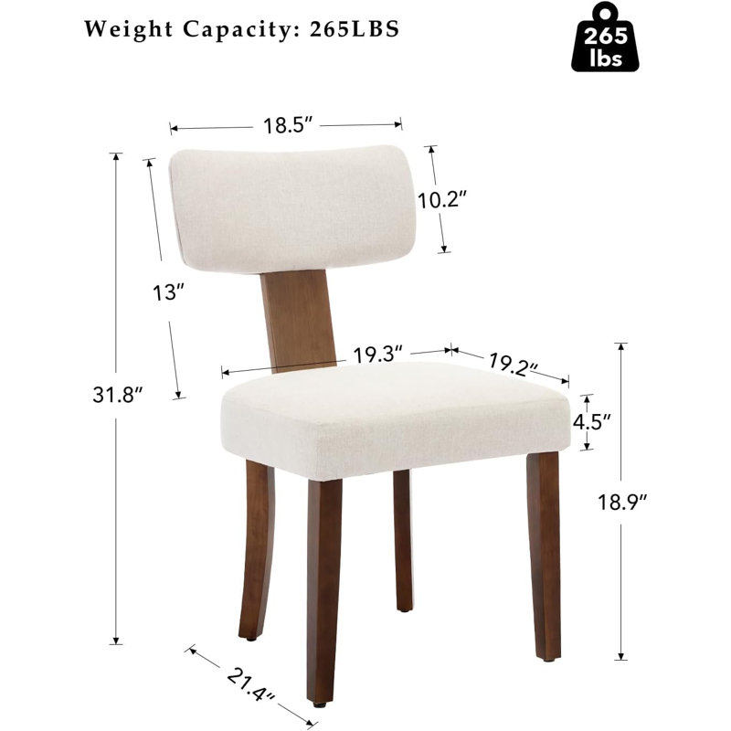 Side Chair in Beige
