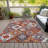 Machine Washable Indoor/Outdoor Xhevrie Paprika Rug-112127316