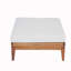 Ensemble de mobilier d'extérieur 5 pièces, ensemble de conversation en bois d'acacia avec structure en corde tissée à la main, coussins en tissu hydrofuge