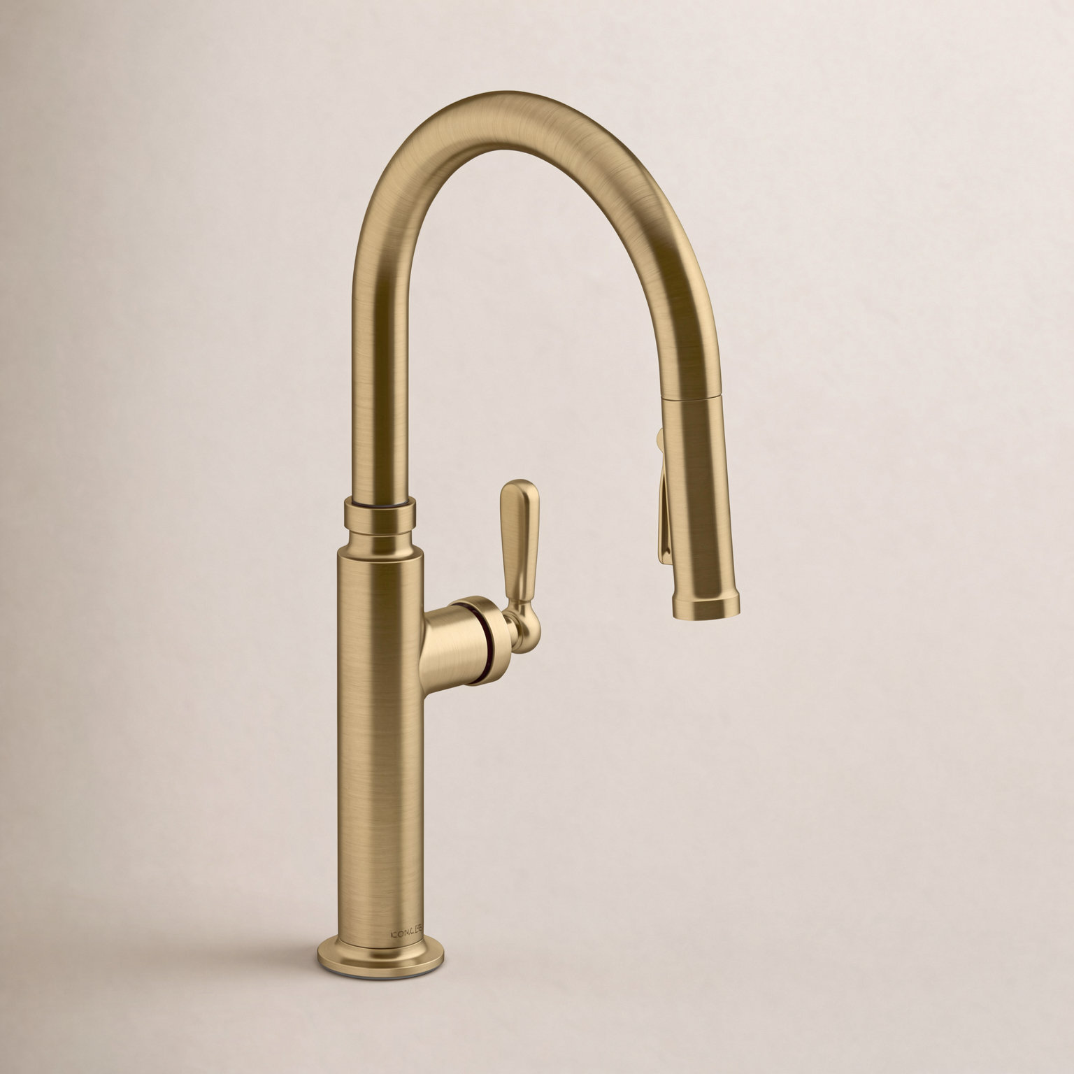 Edalyn Pull-Down Kitchen Faucet, Vibrant Brushed Moderne Brass