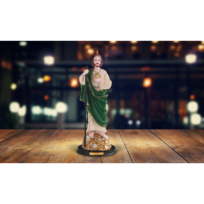 12"H Wealth Saint Jude Figurine  Unique Gifts