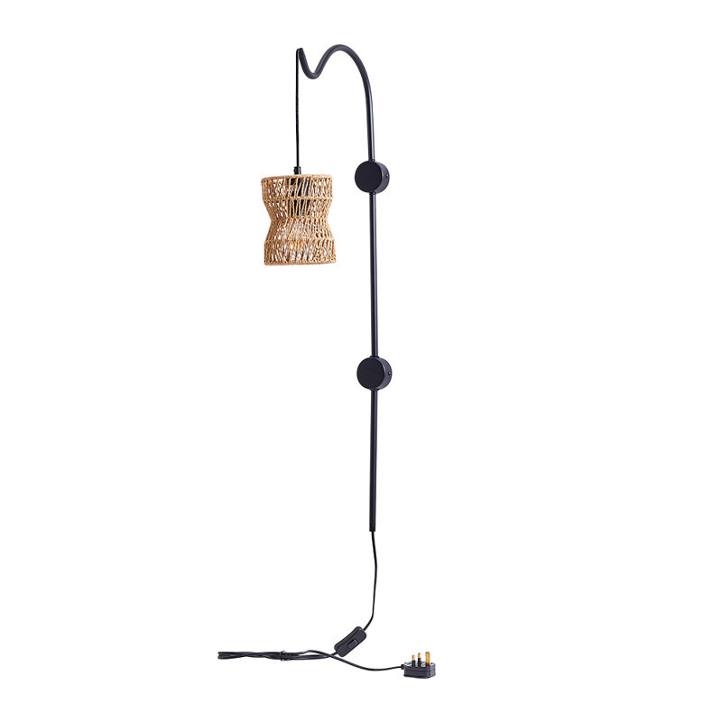 Alyxus Iron Plug-in Recessed Wall Light