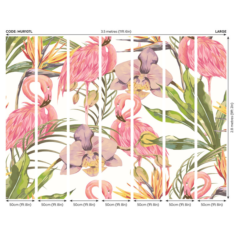 Cookeville Textured Wall Mural, 280cm L x 350cm W
