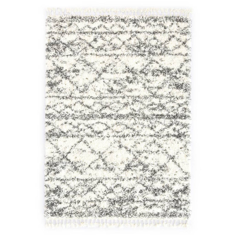 Garnica Chevron Hand Woven Shag Area Rug, Rectangle 120 x 170cm