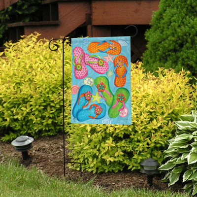 Summer Flip Flops Nautical Garden Flag