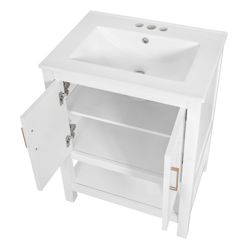Meuble-lavabo et meuble-lavabo moderne en bois MDF avec rangement