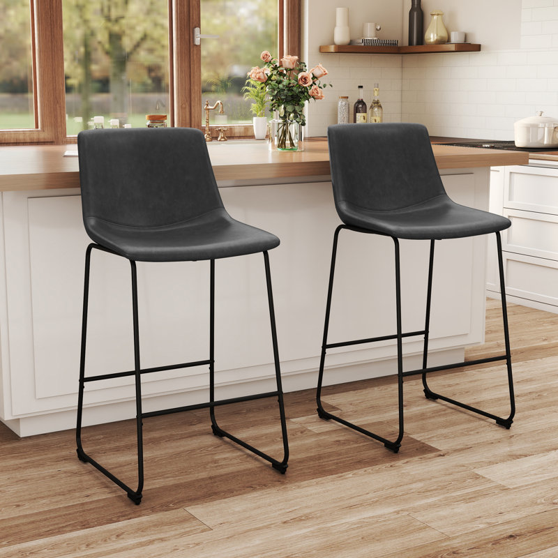  Tabouret de bar 28,5 po H, Gris, 2, Tabouret de bar (siège d'une hauteur de 28,5 po)