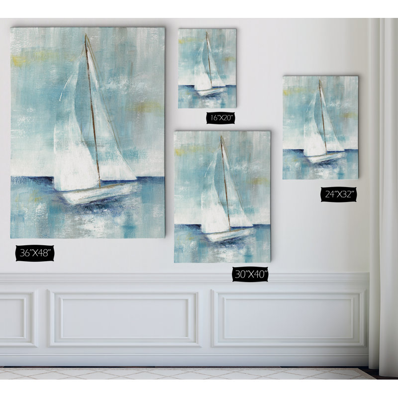 " Come Sailing II ", 16" H x 20" W x 1.5" D