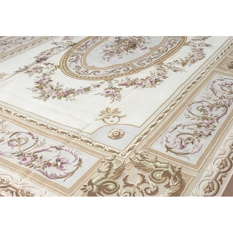 Aubusson Renaissance Wool Oriental Area Rug