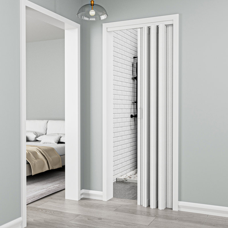 80“ Panelled PVC/Vinyl Accordion Door