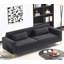 Luxueux canapé en velours pour le salon, rehaussant le confort et le style-347257516