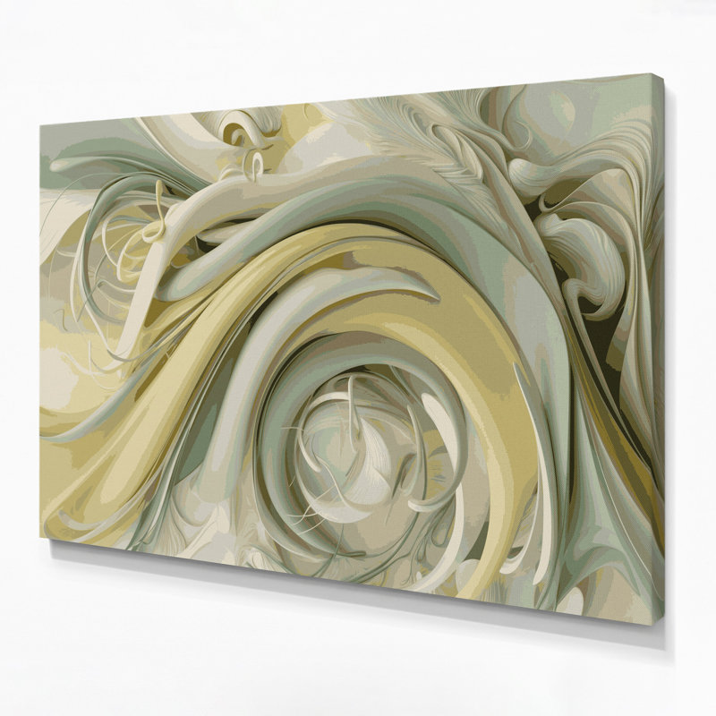 Art mural sur toile Biomorphic Abstraction 94, H 12 po x l 18 po