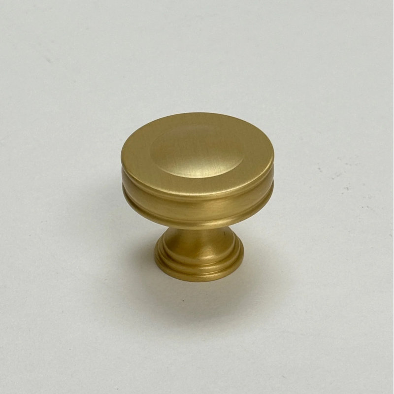 Satin Brass Elliott Round Knob